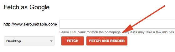 google fetch render