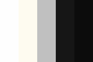 Black and White Color Palette